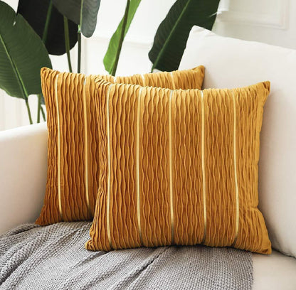 Simple Luxury Striped Velvet Pillow Cover Pillow Cushion Cover