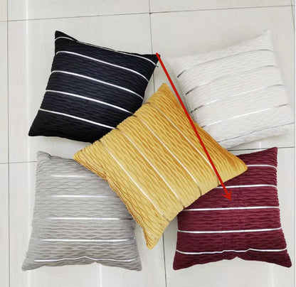 Simple Luxury Striped Velvet Pillow Cover Pillow Cushion Cover